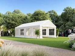 Great White Marquee 4m X 8m Heavy Duty PVC -Gardena Store 000bom 102014 great white marquee 4m x 8m heavy duty pvc 3