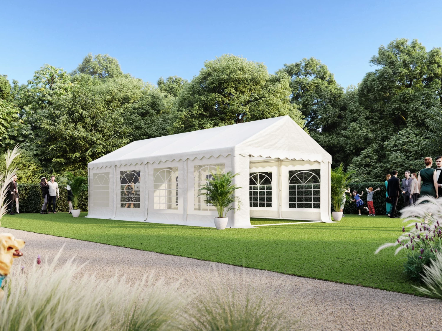 Great White Marquee 4m X 8m Heavy Duty PVC - Image 4