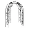 Garden Arch Steel Gazebo -Gardena Store 000bom 919326 garden arch steel gazebo lc arch0049d 1