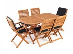 Amberley Outdoor Dining Set 6-Seater -Gardena Store 000bom amberly 6 1c