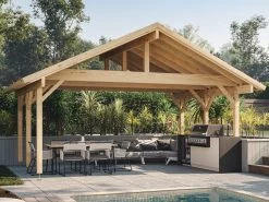 Wooden Patio Cover Robert 5.55m X 5.1m