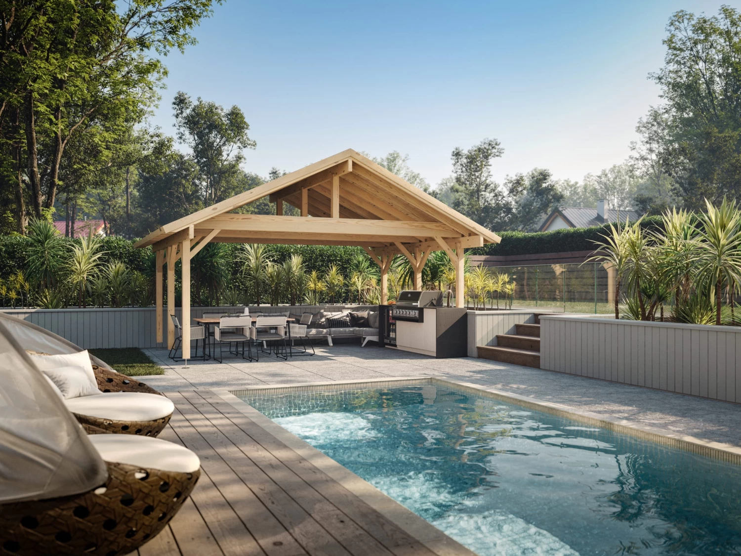 Wooden Patio Cover Robert 5.55m X 5.1m 5 Wooden Patio Cover Robert 5.55m X 5.1m - Image 3