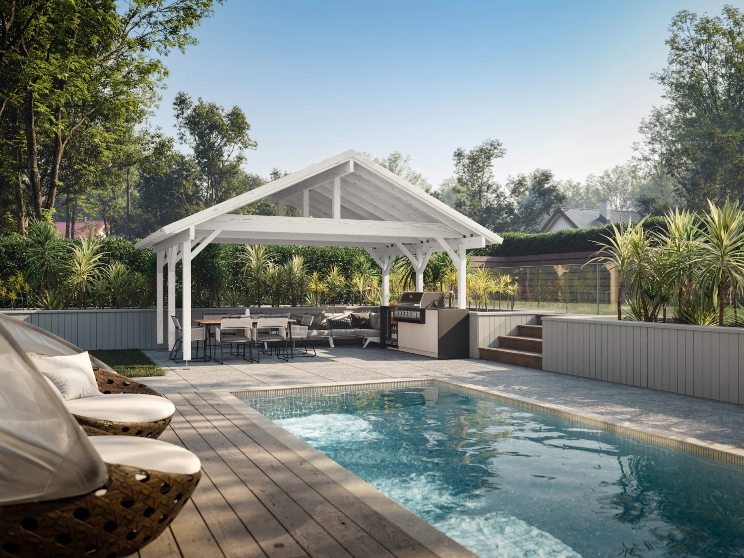 Wooden Patio Cover Robert 5.55m X 5.1m 4 Wooden Patio Cover Robert 5.55m X 5.1m - Image 2