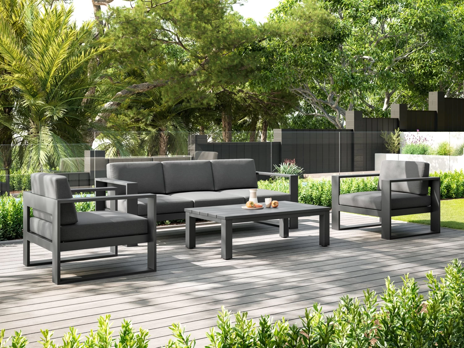Cube Outdoor Sofa 3 Seater 4 Cube Outdoor Sofa 3 Seater - Image 2