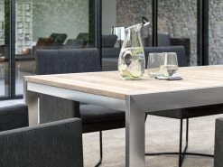 Quarterdeck Outdoor Dining Table With Halyard Dining Chairs -Gardena Store 000bom deckhalyard quarterdeck table halyard chairs 4