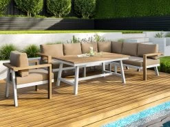 Havana Outdoor Corner Sofa Sand -Gardena Store 000bom havana havana outdoor dining suite 2d