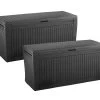 Keter Comfy Storage Box 270L - 2 Pack 1 Keter Comfy Storage Box 270L - 2 Pack -Gardena Store 000bom ketercomfy2p keter comfy storage box 270l 2 pack 1