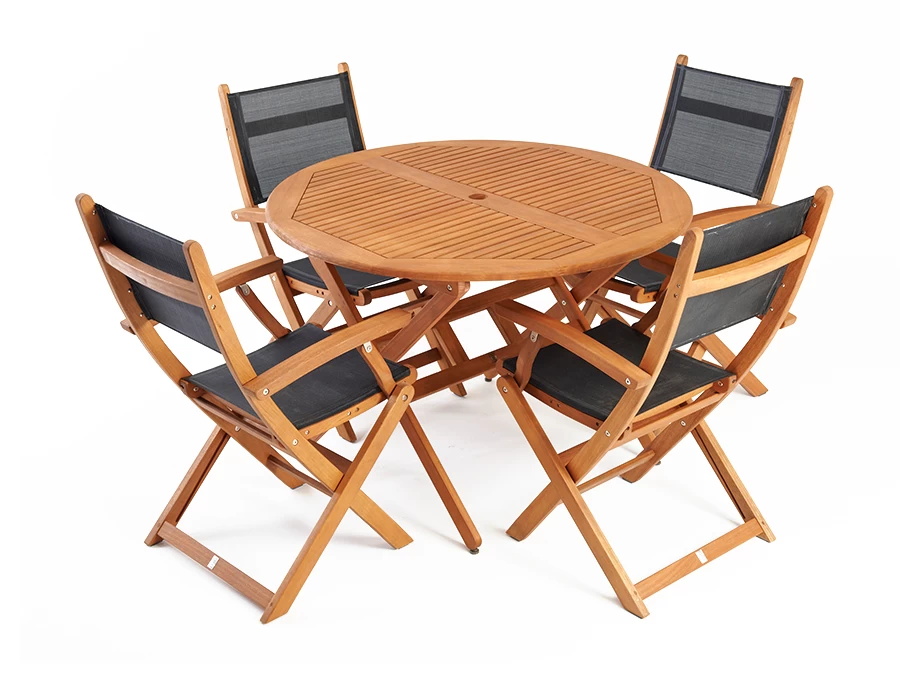 Mansfield Round Outdoor Dining Set 4-Seater 4 Mansfield Round Outdoor Dining Set 4-Seater - Image 2