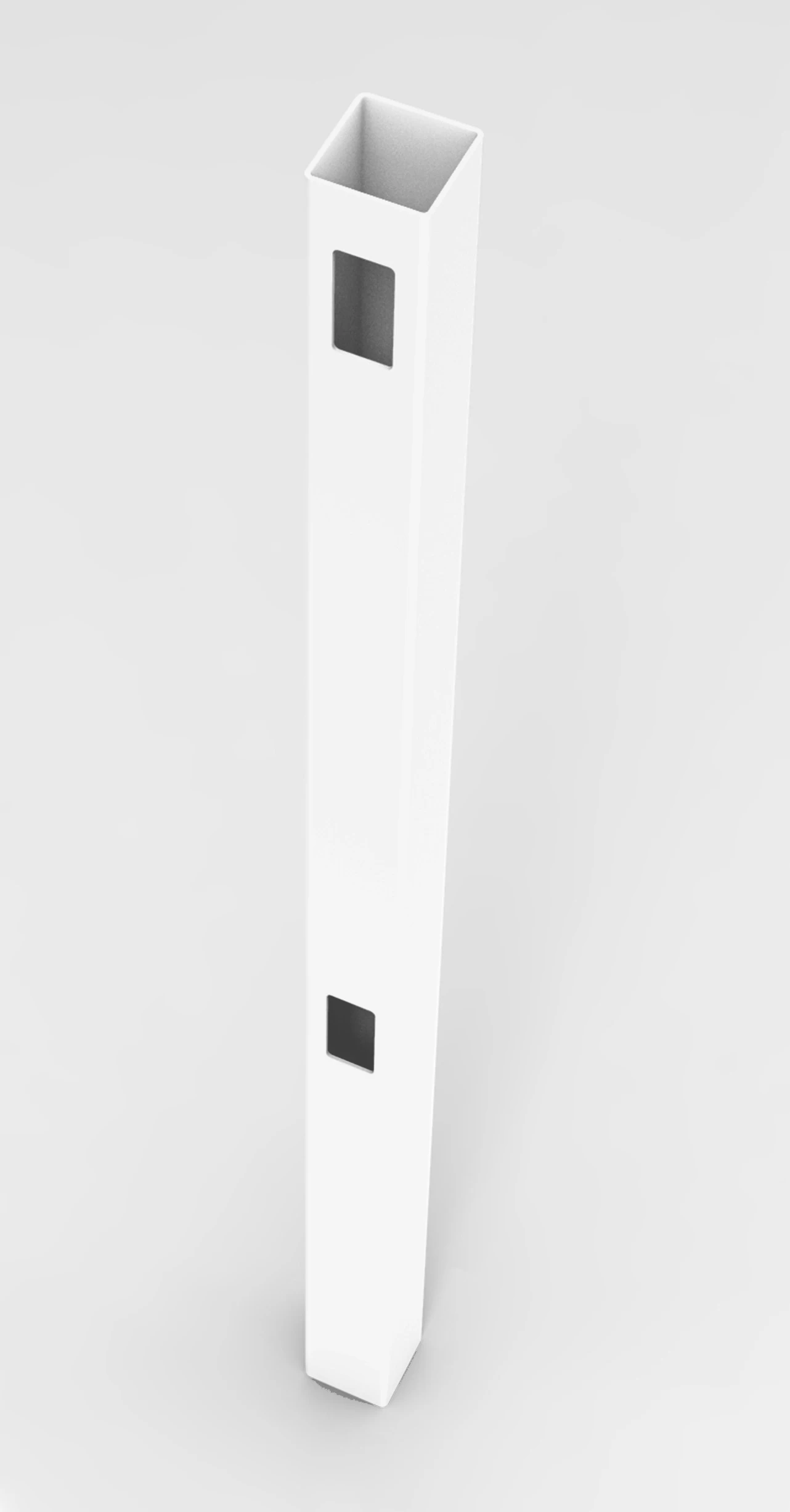 PVC 1.2m Flat Top Picket Fence System - End Post 3 PVC 1.2m Flat Top Picket Fence System - End Post