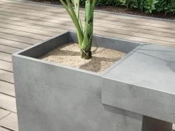 Slab Concrete Planter & Bench
