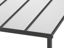 Wall Mounted Patio Cover 3m X 3m Ironsand -Gardena Store 000bom sp8101 details gutter 2