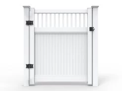 PVC 1.8m Privacy Fence With Trellis System - Pedestrian Gate