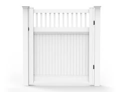 PVC 1.8m Privacy Fence With Trellis System - Pedestrian Gate -Gardena Store 000bom trellisgatekit pvc privacy fence with trellis gate kit 1.5m 2