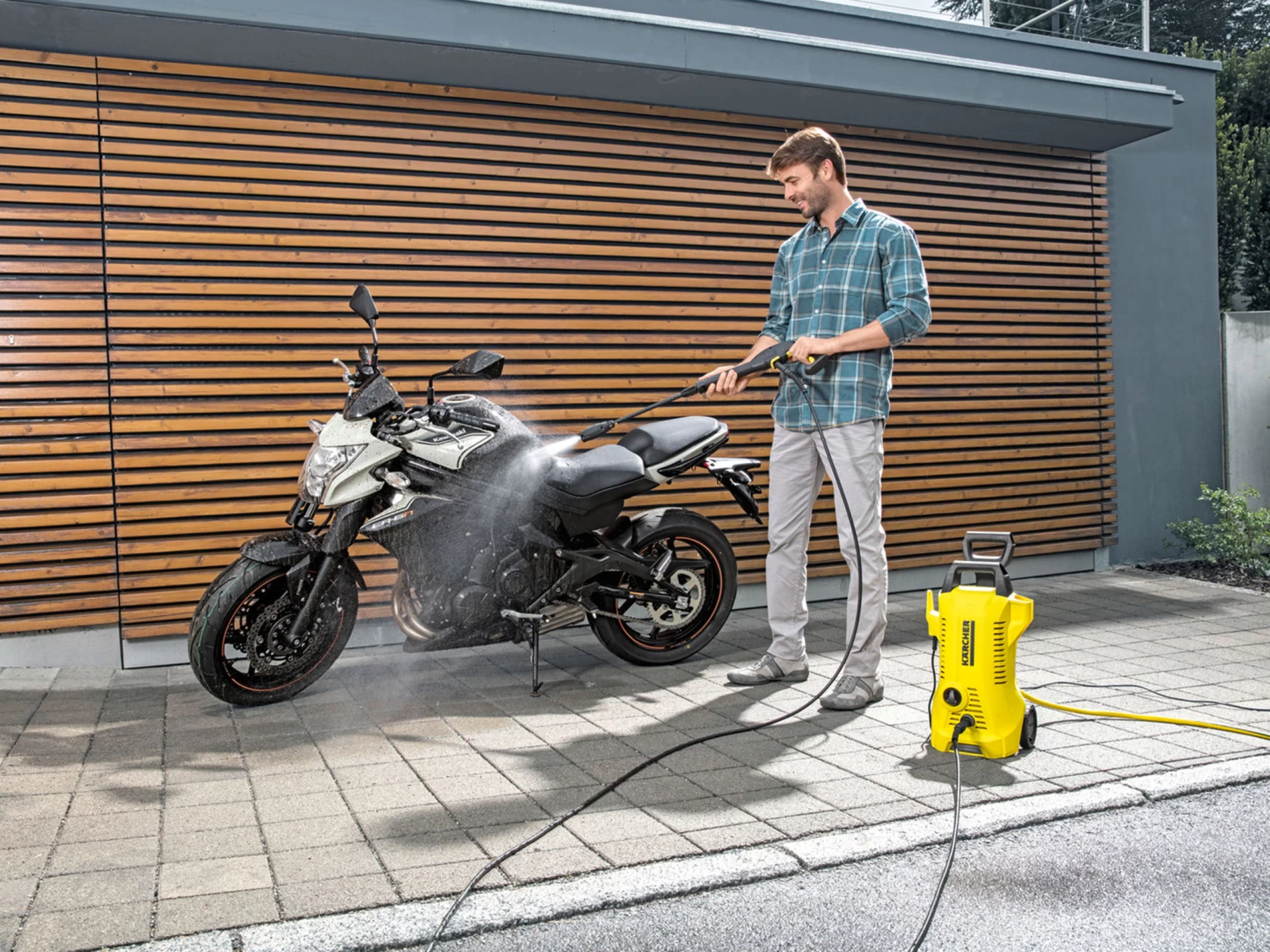 Karcher K2 Power Control Water Blaster With Deck Scrubber 5 Karcher K2 Power Control Water Blaster With Deck Scrubber - Image 3