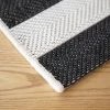 Signature Outdoor Rug Black & Cream Stripe 200 X 290cm -Gardena Store 1134200wb 1134160wb signature outdoor rug black cream stripe 160 x 230cm 2