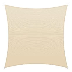 Shade Sail Square 5m X 5m Beige -Gardena Store 127011 shade sail square 3.6m x 3.6m beige 4