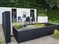 Strol SmartScreen Flax 600mm X 1200mm Woodgrain Black 7 Strol SmartScreen Flax 600mm X 1200mm Woodgrain Black -Gardena Store 13118 13711 strol smartscreen flax woodgrain black 3b