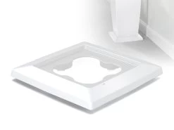 Lechuza Cubico 30 Coaster - White -Gardena Store 13425 lechuza cubico 30 coaster white 1