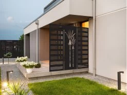 Strol SmartScreen Louvre Style Screen 600mm X 1800mm Black -Gardena Store 13735 strol smartscreen louvre style screen black 3 cropb