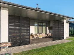 Strol SmartScreen Louvre Style Screen 600mm X 1800mm Black -Gardena Store 13735 strol smartscreen louvre style screen black 2b