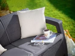 Keter Corfu 3 Seater Charcoal