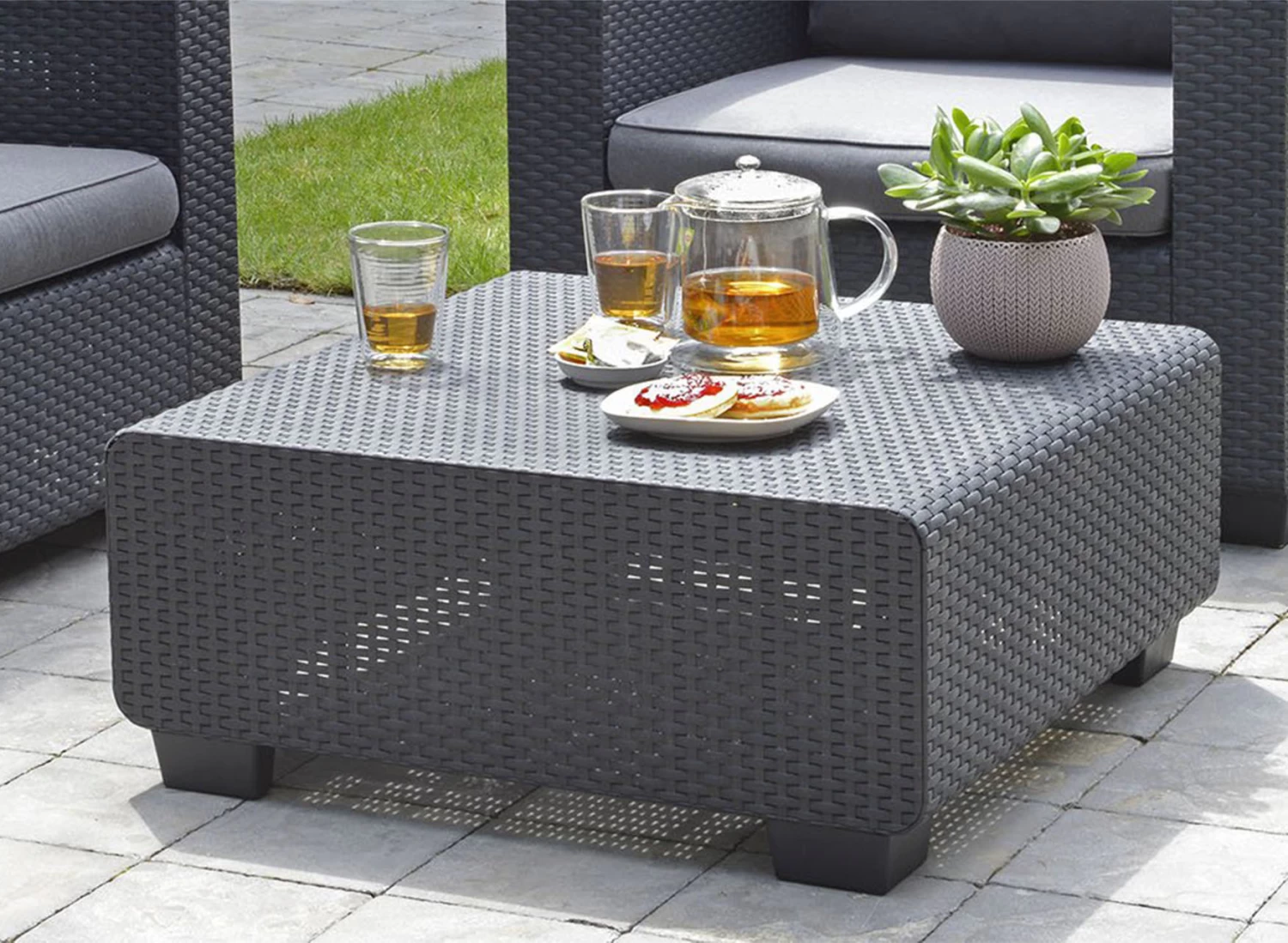 Keter Salta Coffee Table Graphite 4 Keter Salta Coffee Table Graphite - Image 2