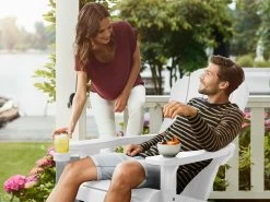 Keter Cape Cod Adirondack Chair With Cupholder White -Gardena Store 17209465 450 5