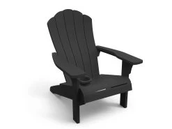 Keter Cape Cod Adirondack Chair With Cupholder Graphite -Gardena Store 17209465 939 2