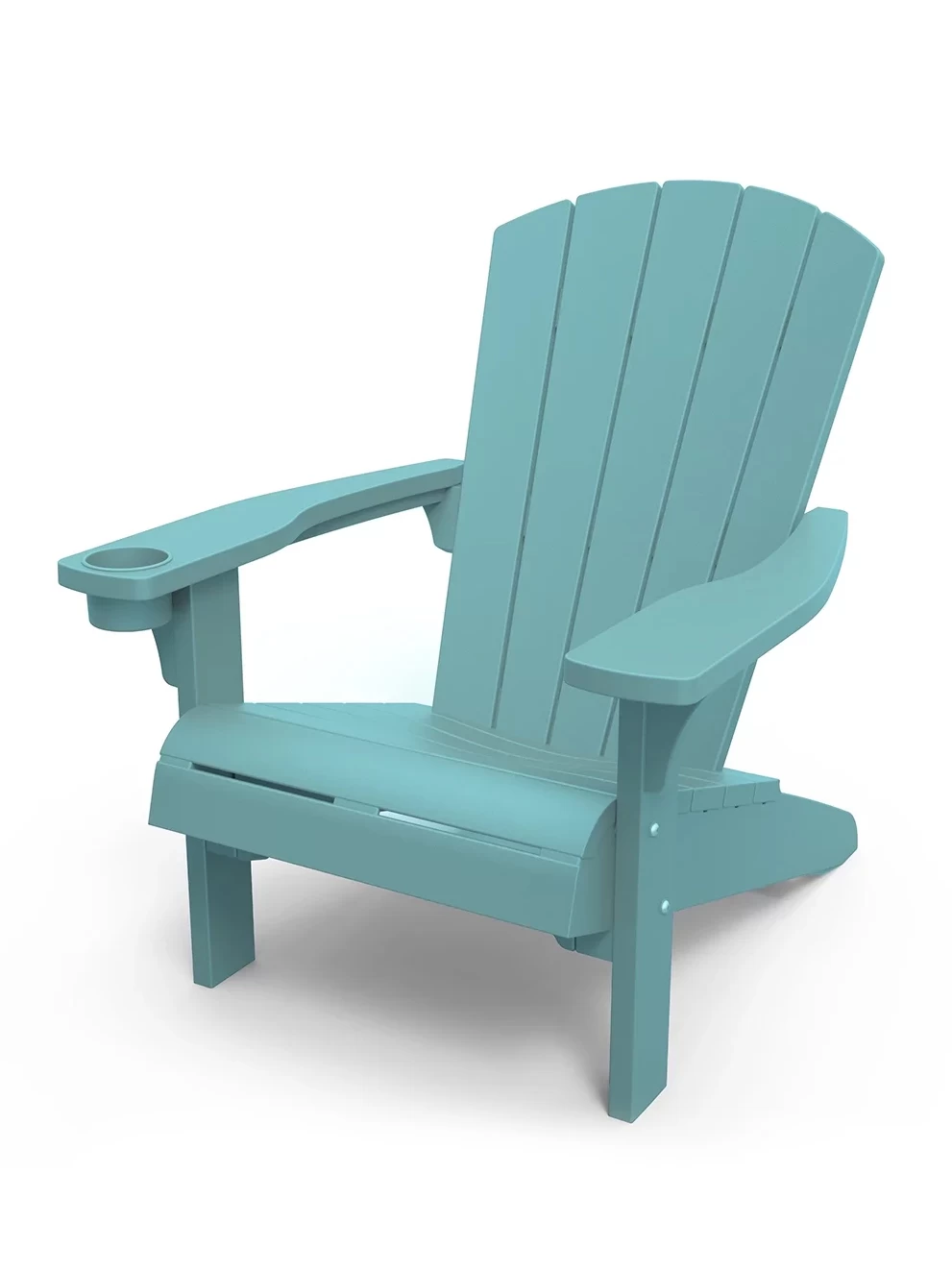 Keter Cape Cod Adirondack Chair With Cupholder Teal 3 Keter Cape Cod Adirondack Chair With Cupholder Teal