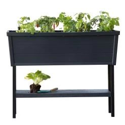 Keter Alfresco Raised Planter Bed 105L Charcoal -Gardena Store 17209689 keter alfresco raised planter bed 105l charcoal 7