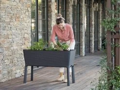 Keter Splendor Raised Planter Bed 120L Graphite 18 Keter Splendor Raised Planter Bed 120L Graphite -Gardena Store 17211629 keter raised planter bed 120l graphite 2