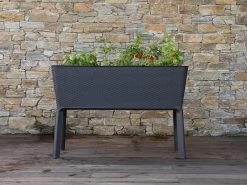 Keter Splendor Raised Planter Bed 120L Graphite 19 Keter Splendor Raised Planter Bed 120L Graphite -Gardena Store 17211629 keter raised planter bed 120l graphite 3