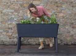 Keter Splendor Raised Planter Bed 120L Graphite 21 Keter Splendor Raised Planter Bed 120L Graphite -Gardena Store 17211629 keter raised planter bed 120l graphite 4