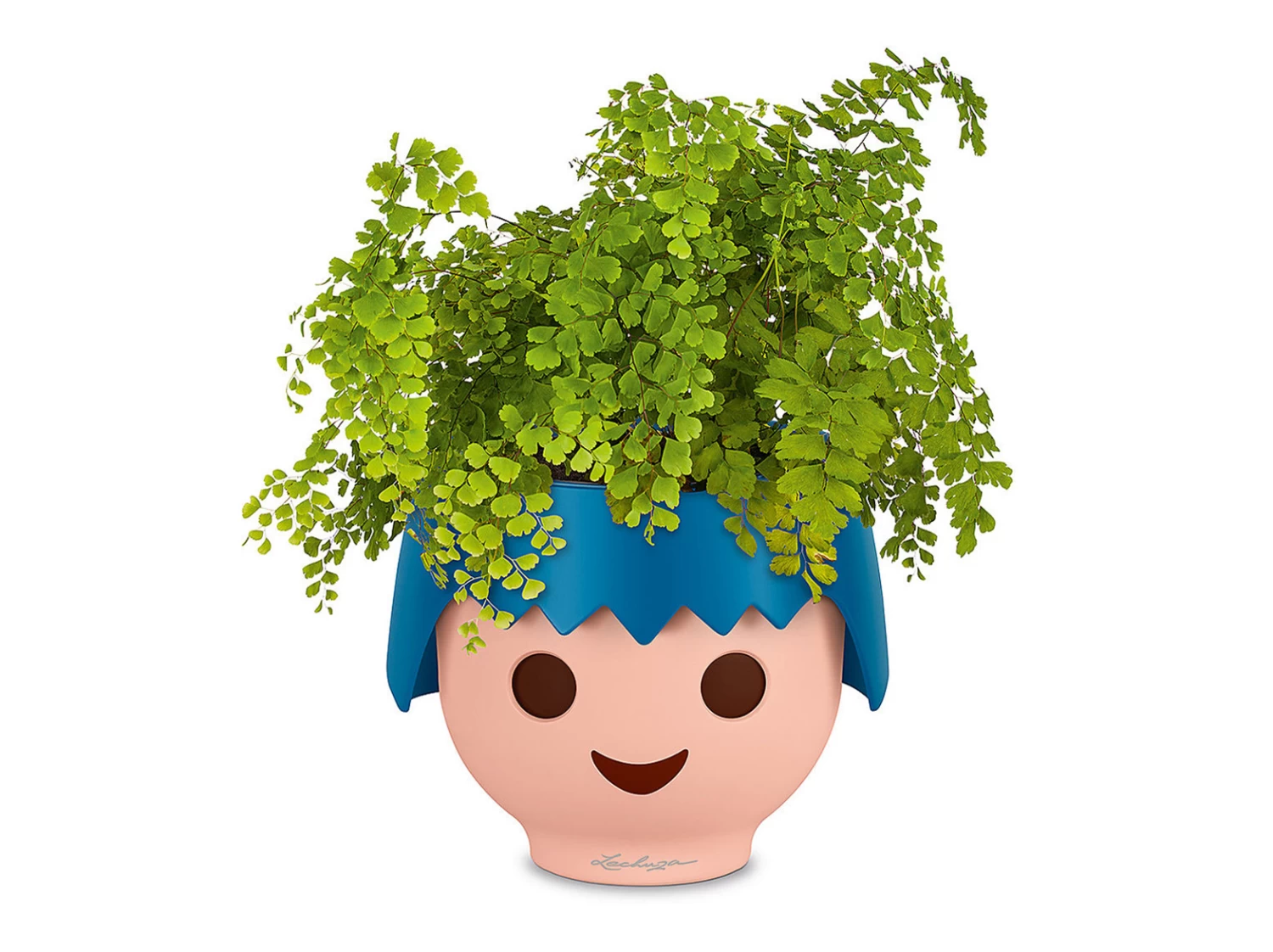 Lechuza Ojo Table Planter Ocean Blue 4 Lechuza Ojo Table Planter Ocean Blue - Image 2