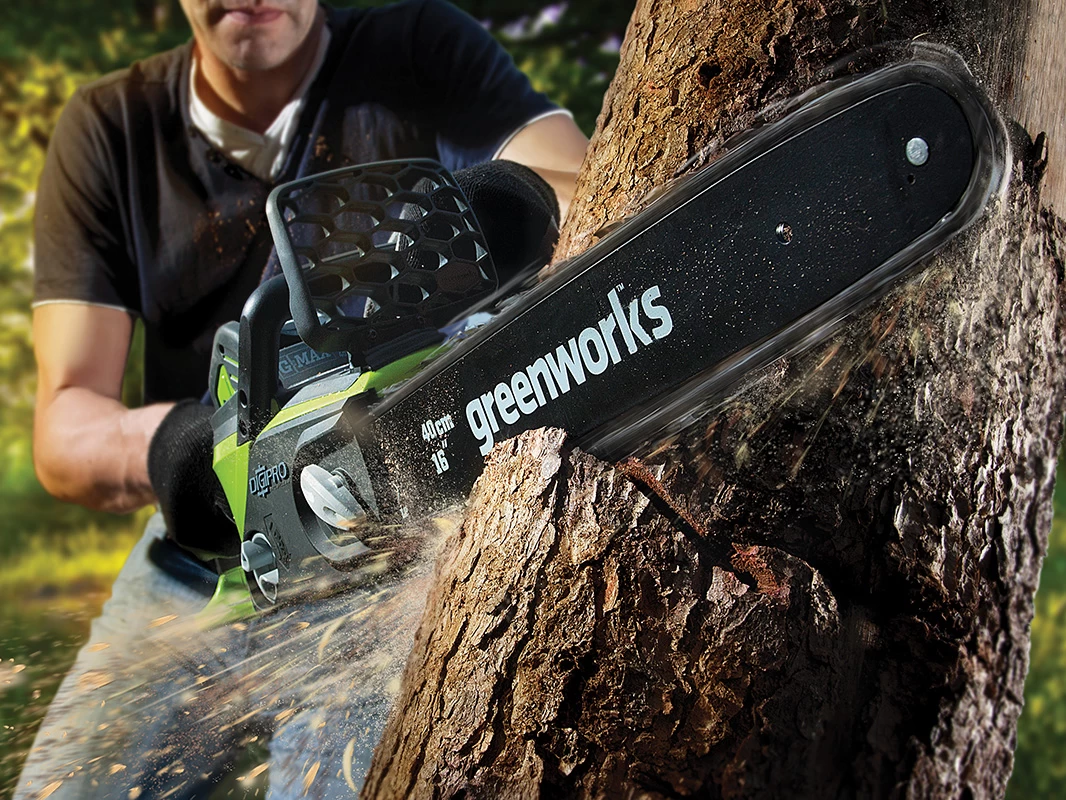 Greenworks Chainsaw G-MAX 40V Brushless 16" 4.0Ah Kit 7 Greenworks Chainsaw G-MAX 40V Brushless 16" 4.0Ah Kit - Image 5