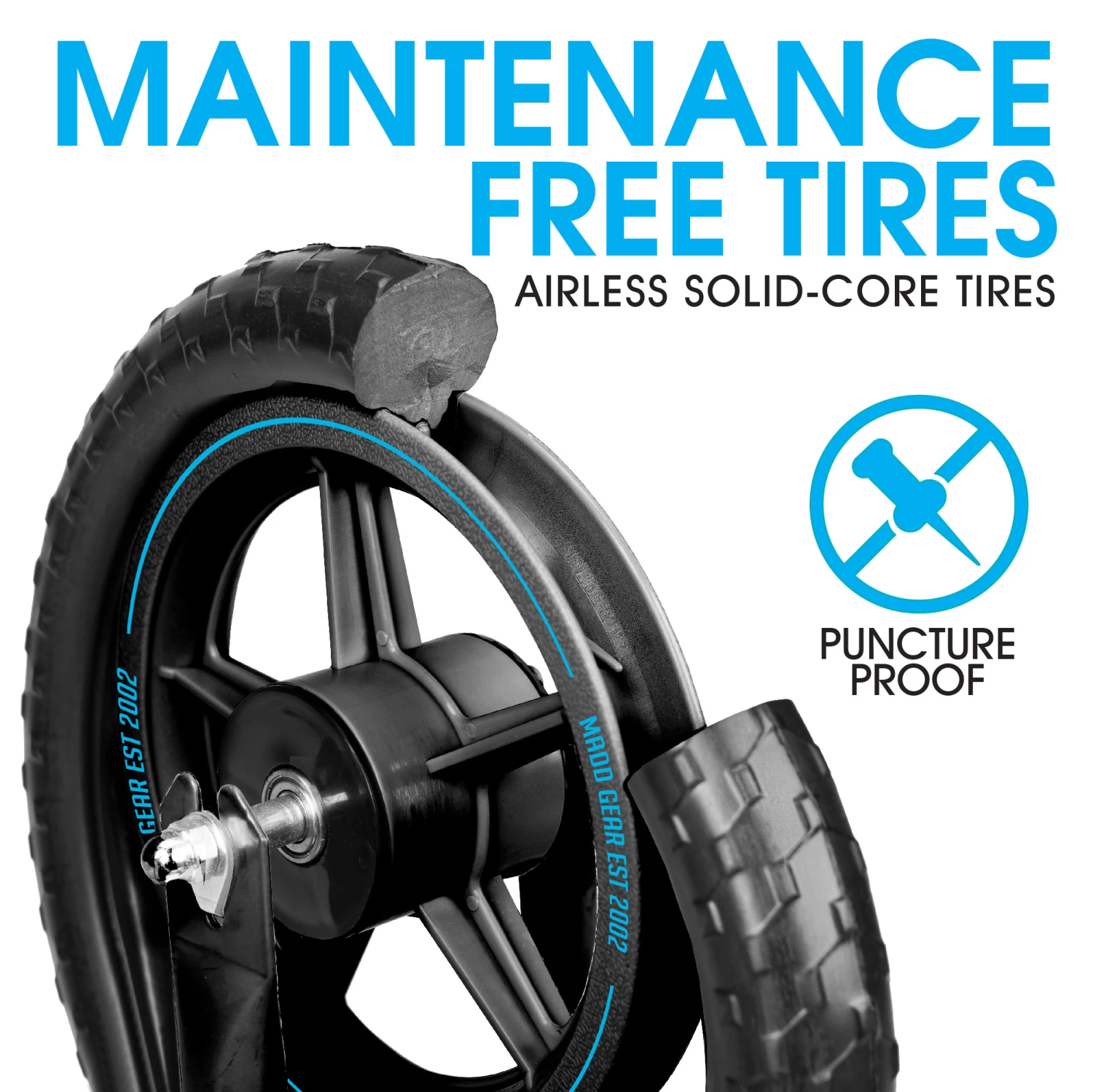 Madd Gear My 1st BMX Bike - Black/Blue 6 Madd Gear My 1st BMX Bike - Black/Blue - Image 4