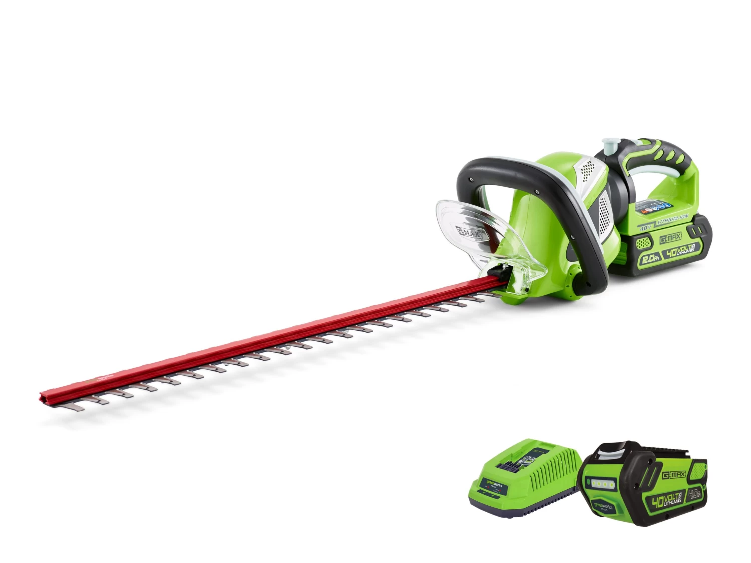 Greenworks Hedge Trimmer G-MAX 40V Li-Ion 2.0Ah Kit 3 Greenworks Hedge Trimmer G-MAX 40V Li-Ion 2.0Ah Kit