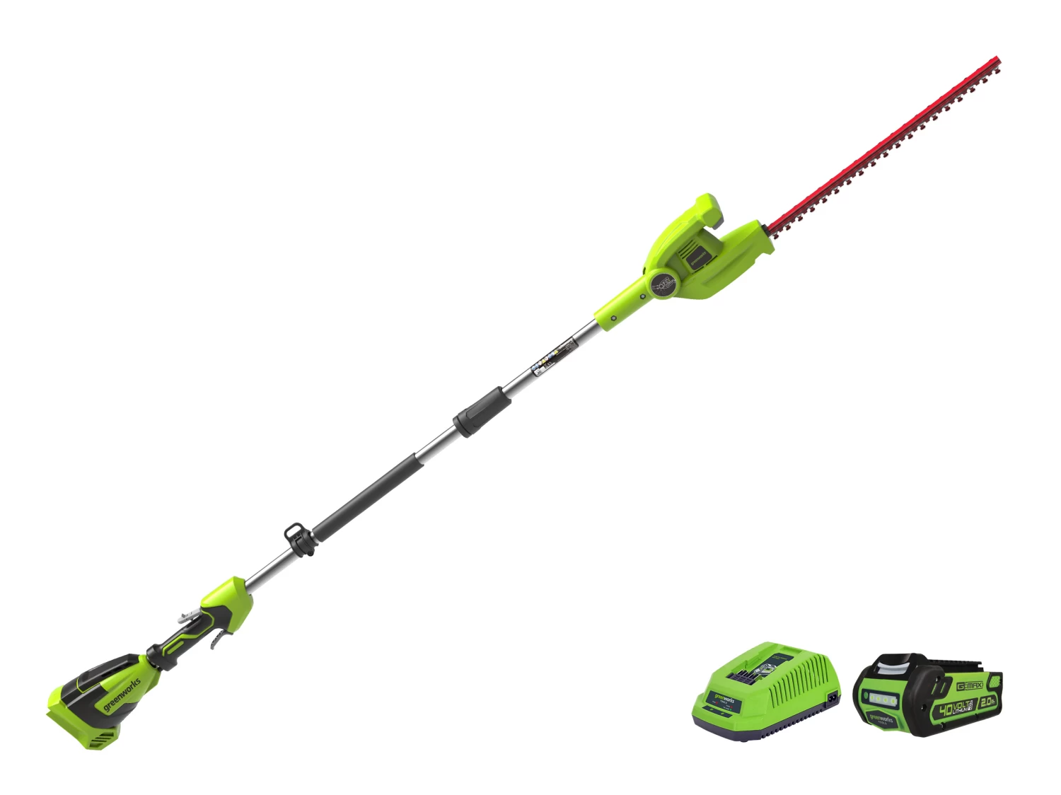 Greenworks Long Reach Hedge Trimmer G-MAX 40V 2.0Ah Kit 7 Greenworks Long Reach Hedge Trimmer G-MAX 40V 2.0Ah Kit - Image 5