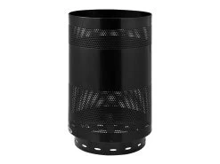 Public Rubbish Bin 205L Black -Gardena Store 240610 black public rubbish bin 205l black 4c