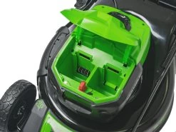 Greenworks Lawnmower 460mm + Line Trimmer 40V 5.0Ah Kit -Gardena Store 2502307 2510107au greenworks lawnmower g max li ion 40v 460mm brushless 12 1