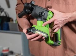 Greenworks 24V Saw Hammer Grind 3 Piece 2.0/4.0Ah Kit -Gardena Store 3803007 greenworks cordless 24v brushless rotary hammer kit 2ah 11
