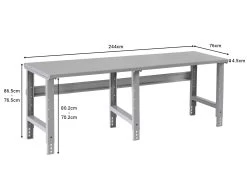 Workbench Steel Top 244 X 76cm -Gardena Store 4tw96 workbench steel top 244 x 76cm 1b diagram