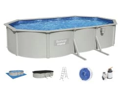 Bestway Hydrium Oval Steel Wall Pool 6.1m X 3.6m X 1.2m -Gardena Store 56370 bestway hydrium oval steel wall pool 6.1m x 3.6m x 1.2m 11