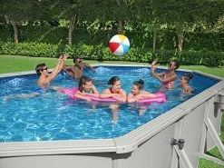 Bestway Hydrium Oval Steel Wall Pool 6.1m X 3.6m X 1.2m -Gardena Store 56370 bestway hydrium oval steel wall pool 6.1m x 3.6m x 1.2m 2