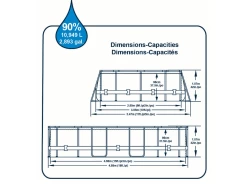 Bestway Power Steel Oval Wall Pool Set 4.88m X 3.05m X 1.07m 13 Bestway Power Steel Oval Wall Pool Set 4.88m X 3.05m X 1.07m -Gardena Store 56450 bestway power steel oval wall pool set 4.88m x 3.05m x 1.07m