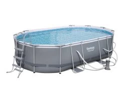 Bestway Power Steel Oval Wall Pool Set 4.88m X 3.05m X 1.07m 11 Bestway Power Steel Oval Wall Pool Set 4.88m X 3.05m X 1.07m -Gardena Store 56450 bestway power steel wall oval pool set 4.88m x 3.05m x 1.07m2
