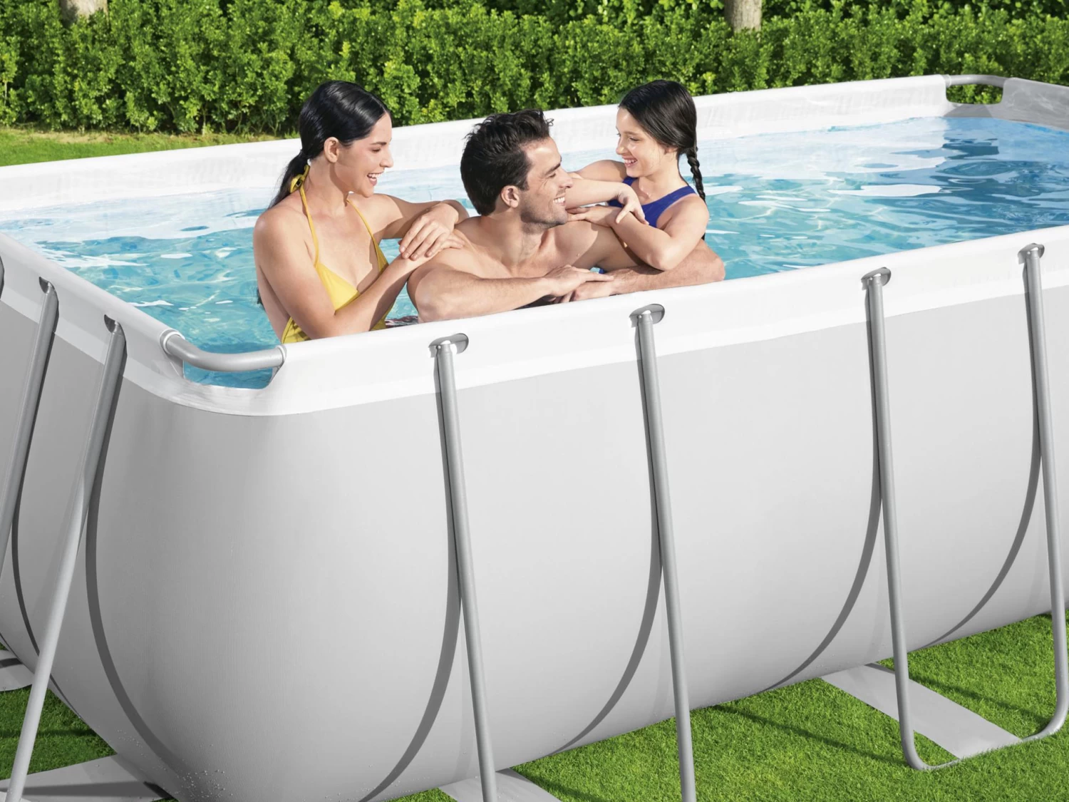 Bestway Power Steel Rectangle Pool Set 4.12m X 2.01m X 1.22m 6 Bestway Power Steel Rectangle Pool Set 4.12m X 2.01m X 1.22m - Image 4
