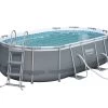 Bestway Power Steel Oval Wall Pool Set 4.24m X 2.5m X 1.0m 2 Bestway Power Steel Oval Wall Pool Set 4.24m X 2.5m X 1.0m -Gardena Store 56622 bestway power steel wall oval pool set 4.24m x 2.5m x 1.0m 2