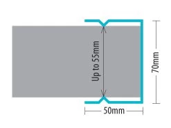 Strol SureWall Retaining End Post 65mm X 1100mm