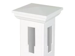 PVC 1.8m Privacy Fence System - Corner Post -Gardena Store 904821 pvc privacy fence corner post 1b